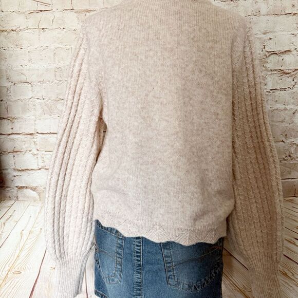 Frye boxy balloon sleeve sweater wool blend - Picture 5 of 5